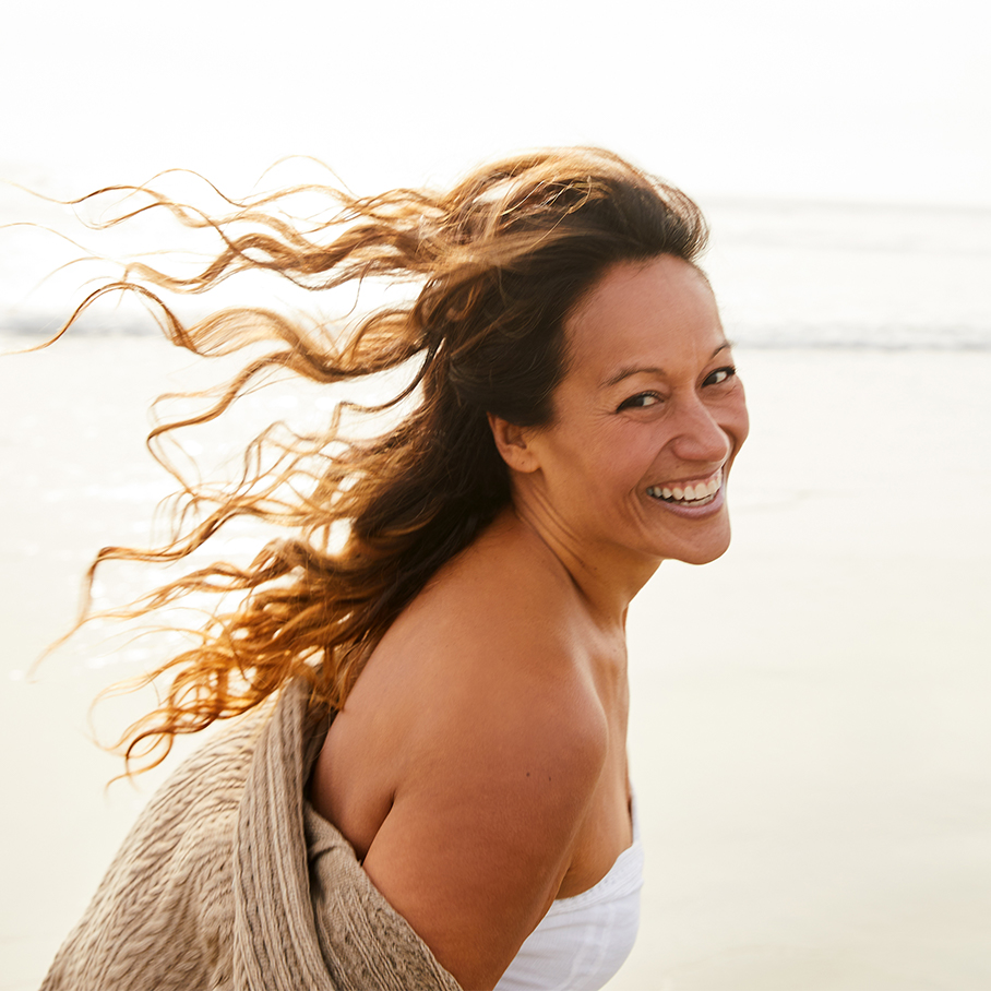 Woman at the beach